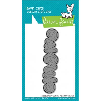 Lawn Fawn Cutting Dies - Scripty Mom Outline Add-On